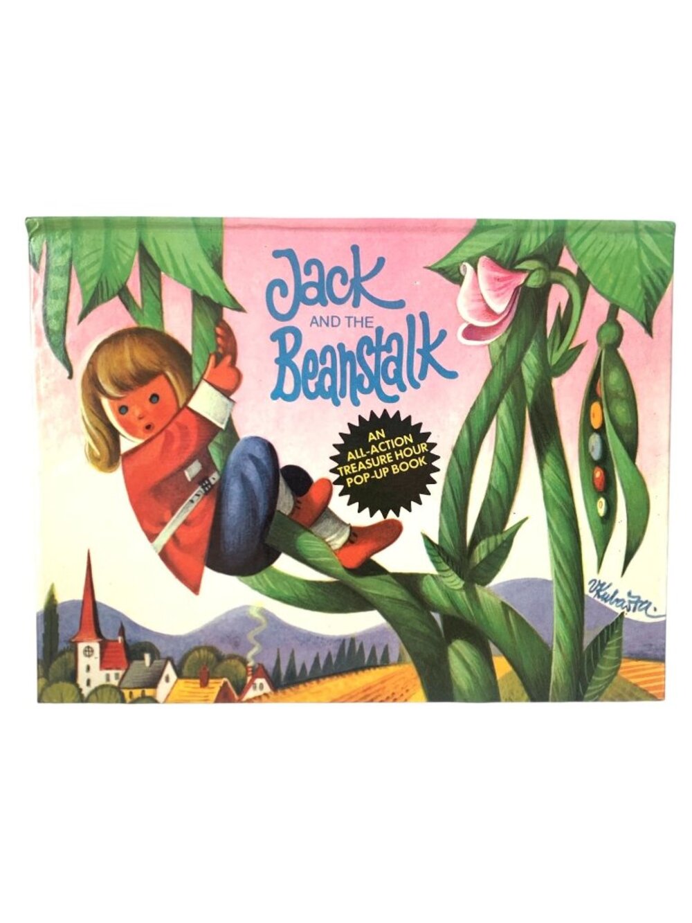Vintage Jack and the Beanstalk Pop-Up Children's Book Czech Kubasta 1977